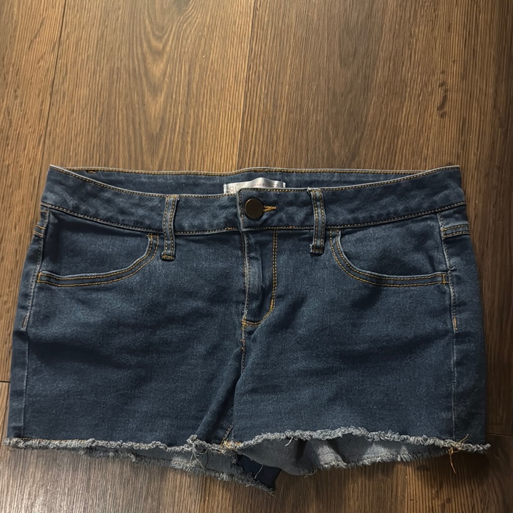 No Boundaries Blue Jean Shorts Distressed Cut-Off